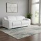 Homeroots 76in White and Silver Italian Leather Power Reclining Loveseat 633747 - alternate 10