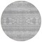 Homeroots 8' Silver Gray And Ivory Round Southwestern Washable Indoor Outdoor Area Rug 582856 - alternate 8