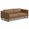 Homeroots 83" Brown Leather Sofa 641134 - alternate 7