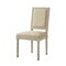 Homeroots Set of Two Beige and Brown Upholstered Linen Dining Side Chairs 535362 - alternate 8