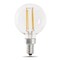 Feit Electric 2 LED Lamp, Globe, G1612 Lamp, 60 W Equivalent, E12 Lamp Base, Dimmable BPG1660/927CA/FIL - alternate 1