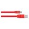 Signify USB-A to Apple Lightning Charging Cable Silicone 3.9ft Red DLC2508C - alternate 3