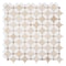Andova Tiles Martha Galley Beige Floral Marble Look Polished Natural Stone Wall & Floor Mosaic Tile ANDMART467 - alternate 6