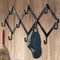 Kings County Tools Accordion Wall Hanger Forged Iron Hat Rack with 10 Hooks Wall Organizer for Entryway, or Mudroom GW89A05-34 - alternate 5