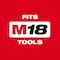 Milwaukee Tool M18 REDLITHIUM CP2.0 Battery, 2.0Ah, Compact, 18V, Li-Ion Battery 48-11-1820 - alternate 13