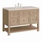 James Martin Vanities Breckenridge 48" Single Vanity, Whitewashed Oak, w/ 3 CM Siberian Silestone Top 330-V48-WWO-3SFR - alternate 9