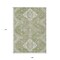 Homeroots 9' X 12' Artichoke Green Beige And Ivory Medallion Washable Indoor Outdoor Area Rug 589024 - alternate 8