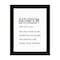 Homeroots Bathroom Escape Black Framed Print Bathroom Wall Art 530081 - alternate 1