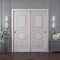 Sartodoors Sliding Closet Bypass Doors 64x84 inches White Solid Core Modern Interior ROYAL9855DBD-EMAL-6484 - alternate 1