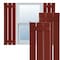Ekena Millwork True Fit PVC Three Board Spaced Board-n-Batten Shutters, Pepper Red , 17 1/8W x 44H, PR TFP101SBF17X044MR - alternate 1
