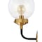 Jonathan Y Caleb 6" 1-Light Contemporary Transitional Iron/Glass LED Vanity Light, Brass Gold/Black JYL9009A - alternate 7