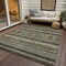 Homeroots 8' X 10' Taupe Beige And Ivory Southwestern Washable Indoor Outdoor Area Rug 582869 - alternate 9