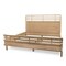 Homeroots Brown Carved Geometric Solid Wood King Bed Frame 571398 - alternate 9