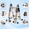 Wrightmaster 20 ft. Reach Aluminum Multi-Position Ladder with Wheels  &  2 Balance Bars, 330 lbs. Load Capacity ZROEPAM-250P - alternate 8
