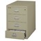 Fireking 4 Drawer, 1 Hr Fire, Vertical, 25" wide for Card Check & Notes Pewter 4-2536-CPE - alternate 3