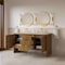 James Martin Vanities Hudson 60" Double Vanity, Honey Oak w/ 3 CM Tajnar Eclos Top 435-V60D-HNO-3TJR - alternate 9