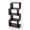 Homeroots 48" Dark Brown Wood Three Tier Bookcase 389559 - alternate 1