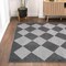 Jonathan Y Draper Classic Geometric Diamond Pattern Dark Gray/Light Gray 4 ft. x 6 ft. Area Rug ATH100C-4 - alternate 8