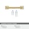 Amerock Mulholland 3 in 76 mm Center-to-Center Champagne Bronze Cabinet Pull BP53030CZ - alternate 5