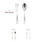 Smarty Had A Party Silver Disposable Plastic Mini Flatware Set - Dessert Spoons and Dessert Forks (960 Guests), 1920PK 790-SVCS-CASE - alternate 8