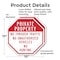 Signmission Private Property No Through Traffic, 10 inch X 10 inch, Plastic Sign, 2PK OC-P-2PACK-10-156 - alternate 7