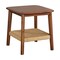 Alaterre Furniture Rectangle End Table, 20 in W, 20 in L, Solid Acacia, Warm Chestnut ANCA0170 - alternate 17