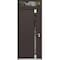 Vdomdoors Aluminum Door Cynex 6777 Brown Entry Steel Metal Modern Painted W36xH80+14 Left Inswing CYNEX6777EXD-BRW-W36xH80+14-LH-I - alternate 1