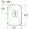 Grote Lighting Below-Eye-Level Mirror, Stainless Steel, 10 1/2in Rectangular, 61 sq. in. Reflective Area 12113-5 - alternate 4