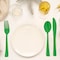 Smarty Had A Party Green Disposable Plastic Party Cutlery Set, 1800PK 410CS-G-CASE - alternate 1