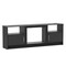 Homeroots 70in Black Wood Fireplace Entertainment Center With Fireplace 723788 - alternate 5
