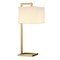 Homeroots 26" Gold Metal Arched Table Lamp With White Square Shade 524314 - alternate 9
