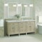 James Martin Vanities Lorelai 72'' D Vanity, Whitewashed Oak w/ Jasmine Pearl Silestone Top w/FreePower Wireless Charger 424-V72-WWO-FEJP - alternate 8