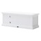 Homeroots 47in White Solid Wood Drawers and Open Shelving Entertainment Center 397771 - alternate 7
