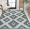 Jonathan Y Lior Geometric Moroccan Diamond Turquoise/Cream 3 ft. x 5 ft. Indoor/Outdoor Area Rug TSN202E-3 - alternate 7