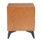 Homeroots 21" Walnut Wood and Steel Two Drawer Nightstand 668547 - alternate 9