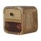 Homeroots 8" Beige Solid Wood Square One Drawer Nightstand 651549 - alternate 16