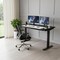 Homeroots Adjustable Black Stainless Steel Rolling Computer Desk 397750 - alternate 3