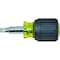 Klein Tools Multi-Bit Screwdriver / Nut Driver, 6-in-1, Stubby, Ph, Sl Bits 32561 - alternate 1