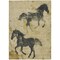 Homeroots 10' X 14' Gold And Charcoal Horse Washable Indoor Outdoor Area Rug 618654 - alternate 3