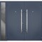 Vdomdoors Steel Double Doors Deux 0729 Gray Graphite Sidelight Exterior Window Stainless Inserts Single Moder DEUX0729DEXD-GRE-RH-W72+14 x H80 - alternate 7