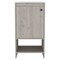 Homeroots 18" Light Gray Wood Freestanding Bathroom Vanity With White Sink 543625 - alternate 1