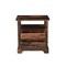 Homeroots 27" Dark Brown Solid Wood Two Drawer Nightstand 521189 - alternate 15