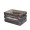 Homeroots Set of Three Dark Brown Solid Wood Crate, 3PK 487709 - alternate 9