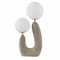 Jonathan Y Oona 18" 2-Light Mid-Century Scandinavian Resin/Iron/Frosted Glass Cactus LED Table Lamp, Gray Wood F JYL4064A - alternate 8