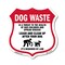 Signmission Dog Poop Shield Sign Dog Waste Is A Thre, 12 Inch X 12 Inch, Aluminum Metal Sign SHI-A-12-374 - alternate 1