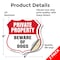 Signmission Private Property Shield Sign Beware Of D, 6 inch X 6 inch, Vinyl Decal, 2PK SHI-D-2PACK-6-440 - alternate 5