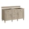 James Martin Vanities Lorelai 60" Double Vanity, Whitewashed Oak, w/ 3 CM Phantome Eclos Top 424-V60D-WWO-3PHT - alternate 9