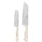 Martha Stewart Everyday Keswick 2 Piece Santoku Knife and Sheath Set in Linen 141040.02 - alternate 1