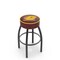 Holland Bar Stool Co 30" Central Michigan Cushion Seat, Blk Wrinkle Base Swivel Bar Stool L8B130CenMic - alternate 1