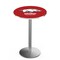 Holland Bar Stool Co 42" Stainless Steel Arkansas Pub Table, 36" dia. Top L214S4236ArknUn - alternate 1